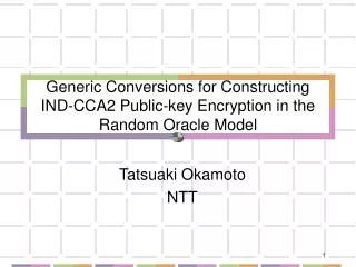 Generic Conversions for Constructing IND-CCA2 Public-key Encryption in the Random Oracle Model