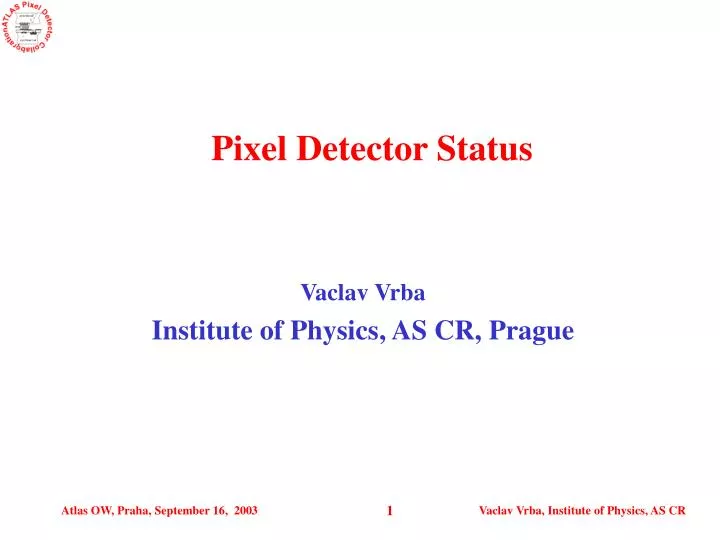 pixel detector status