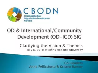 OD &amp; International/Community Development (OD-ICD) SIG
