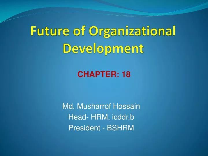 future of organizational development