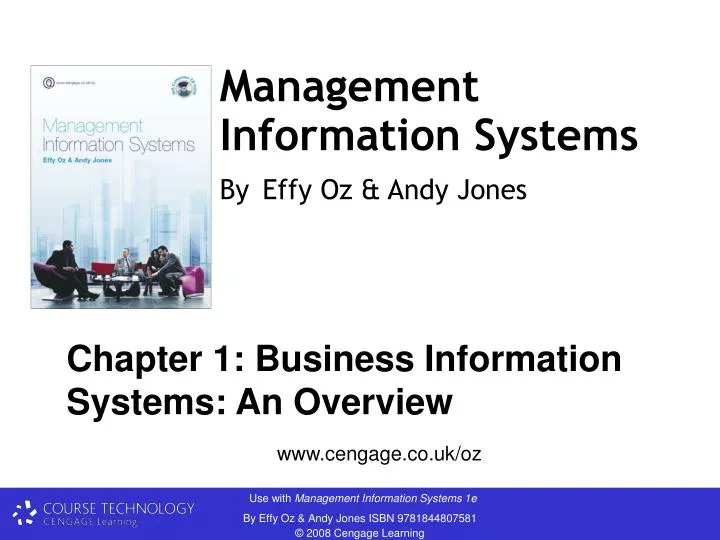 management information systems by effy oz andy jones