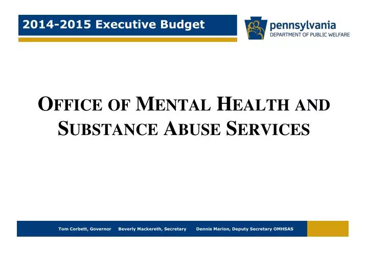 office of mental health and substance abuse services