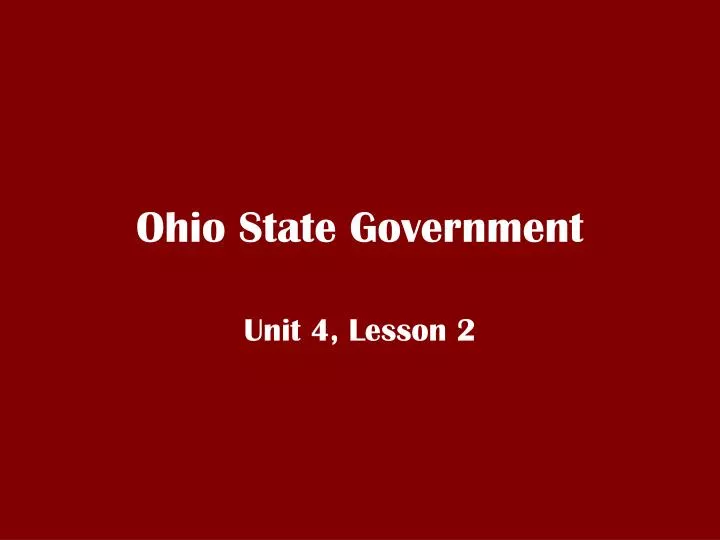 ohio state government