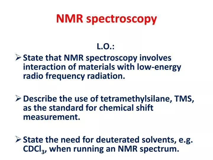 nmr spectroscopy