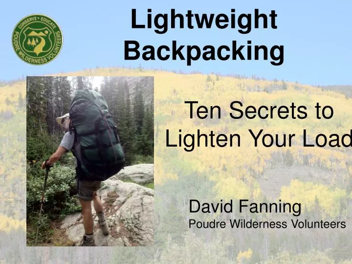 lightweight backpacking