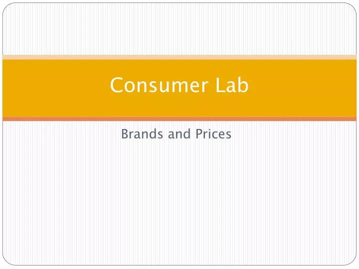 consumer lab