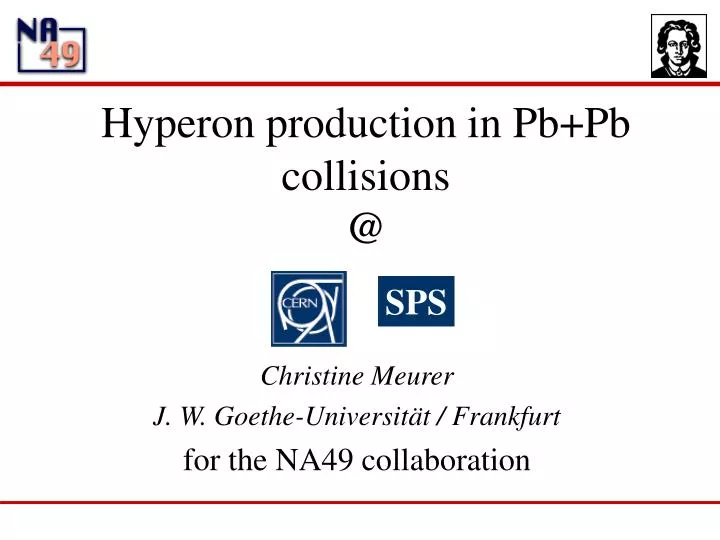 hyperon production in pb pb collisions @