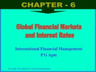 International Financial Management P G Apte