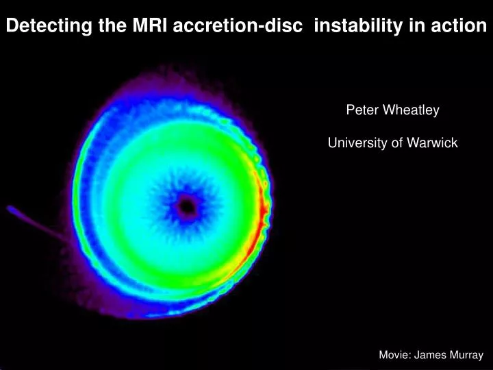 detecting the mri accretion disc instability in action