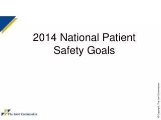 2014 National Patient Safety Goals