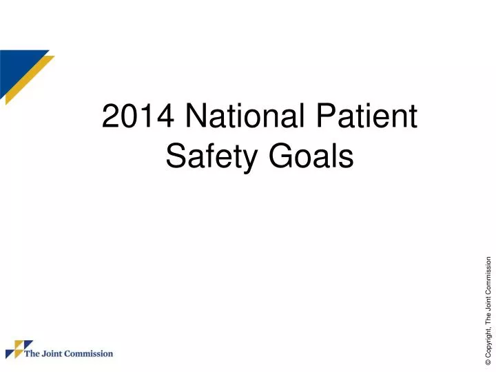 2014 national patient safety goals