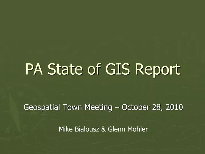 pa state of gis report