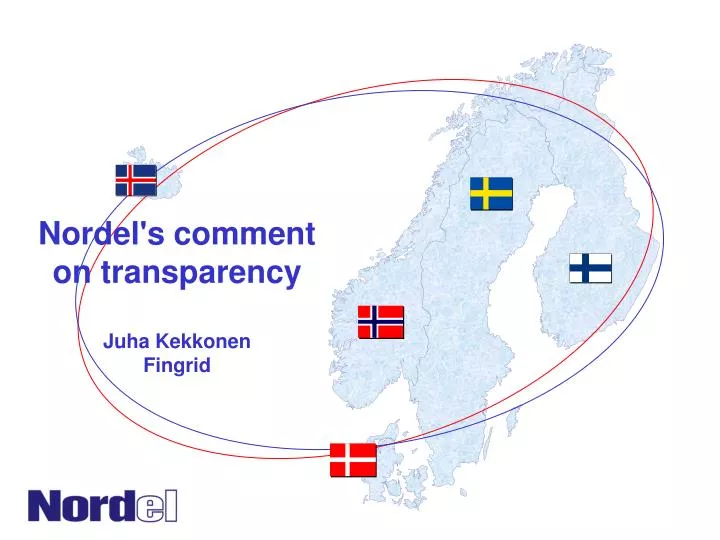nordel s comment on transparency juha kekkonen fingrid