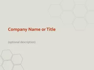 company name or title