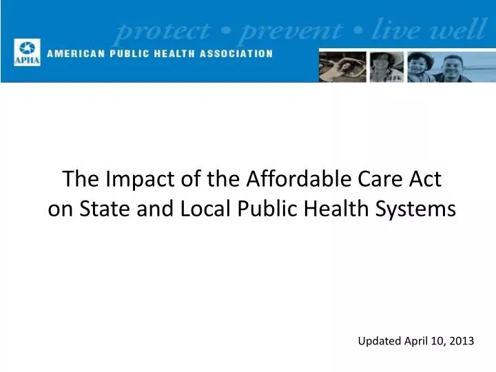 the impact of the affordable care act on state and local public health systems