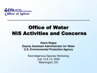 Office of Water NIS Activities and Concerns