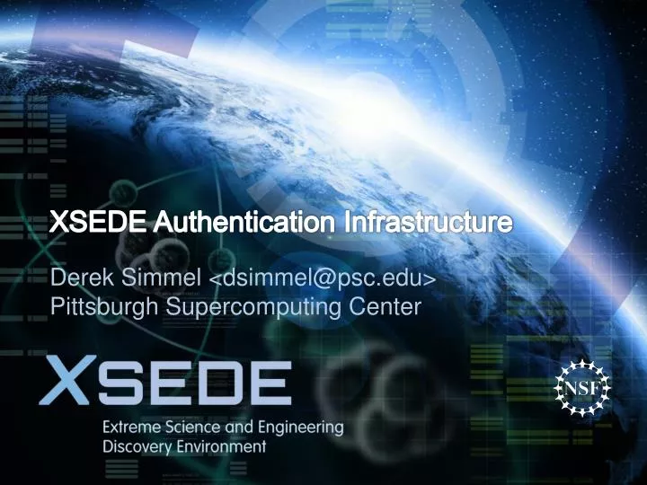 xsede authentication infrastructure