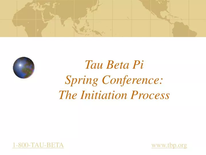 tau beta pi spring conference the initiation process