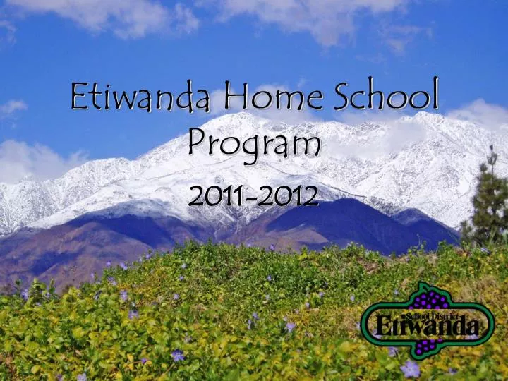 etiwanda home school program