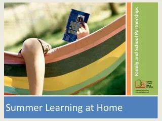 Summer Learning at Home