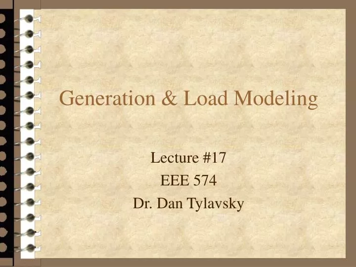 generation load modeling