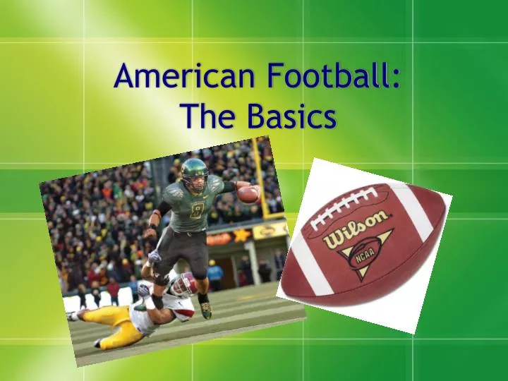 american football the basics
