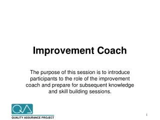 Improvement Coach