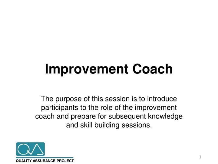 improvement coach