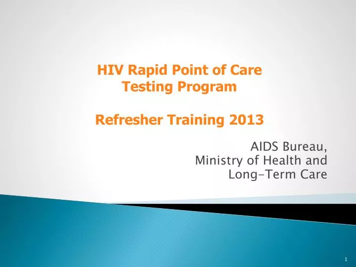 aids bureau ministry of health and long term care