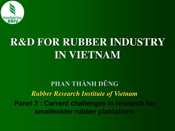 r d for rubber industry in vietnam