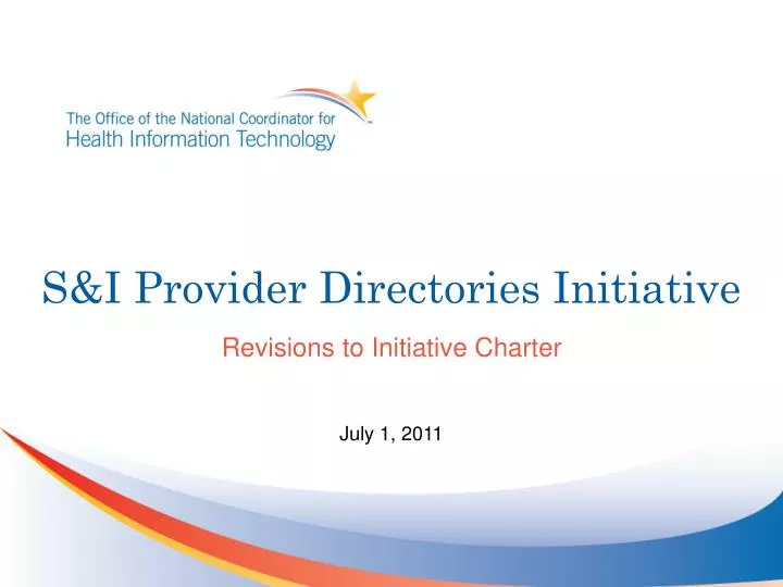 s i provider directories initiative