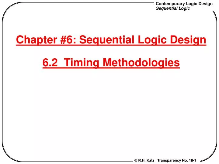 chapter 6 sequential logic design 6 2 timing methodologies
