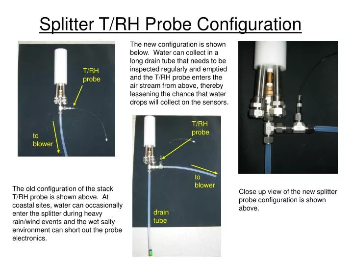 splitter t rh probe configuration