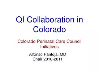 QI Collaboration in Colorado