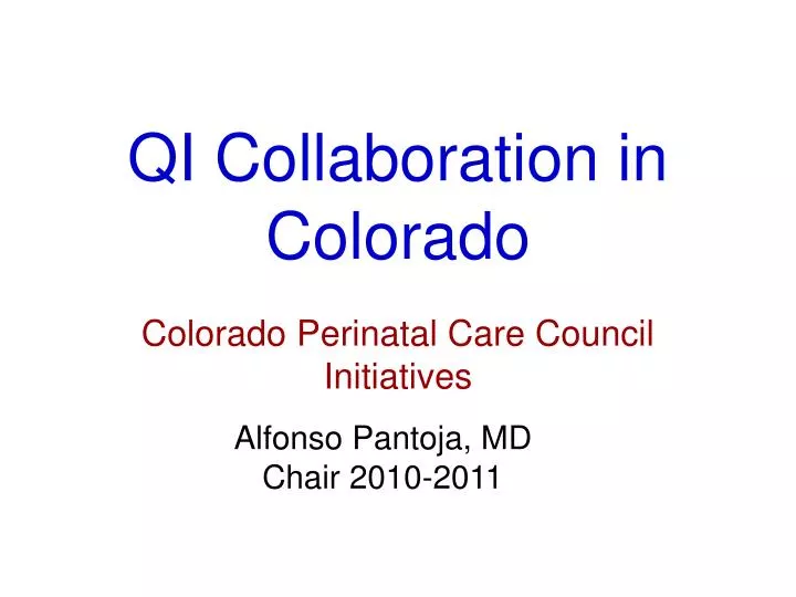 qi collaboration in colorado