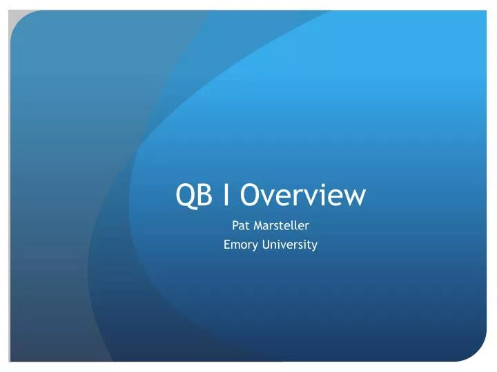 qb i overview