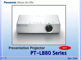 Presentation Projector PT-LB80 Series