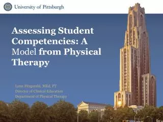 Assessing Student Competencies: A Model from Physical Therapy