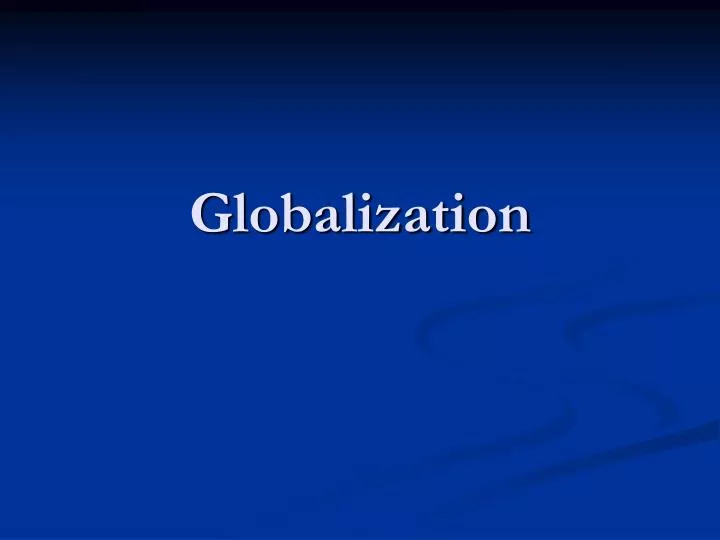 globalization