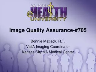 Image Quality Assurance-#705