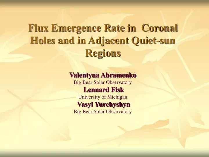 flux emergence rate in coronal holes and in adjacent quiet sun regions