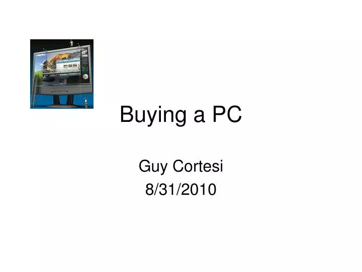 buying a pc