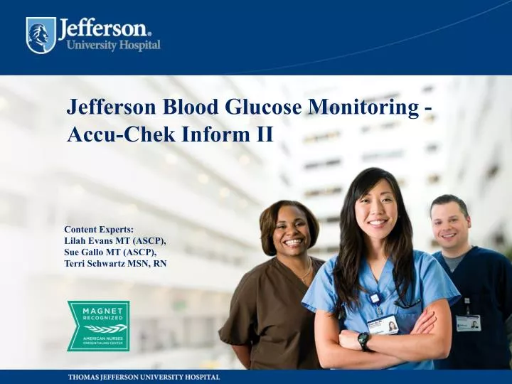 jefferson blood glucose monitoring accu chek inform ii