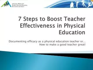 7 Steps to Boost Teacher Effectiveness in Physical Education