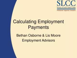 Calculating Employment Payments