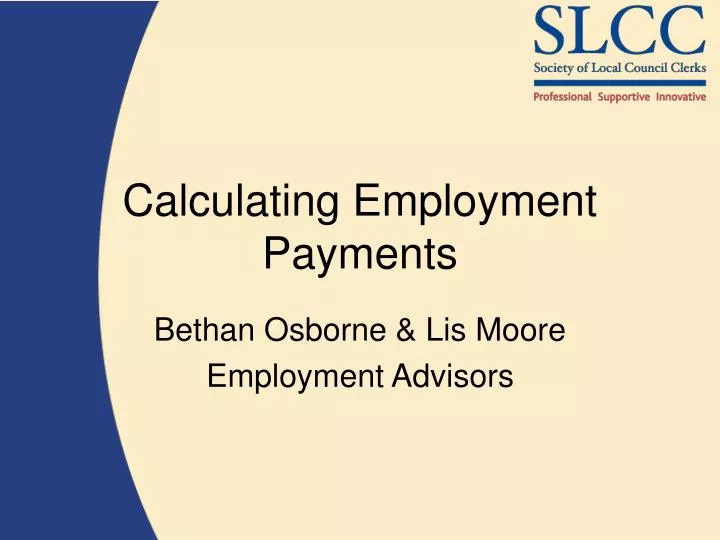 calculating employment payments