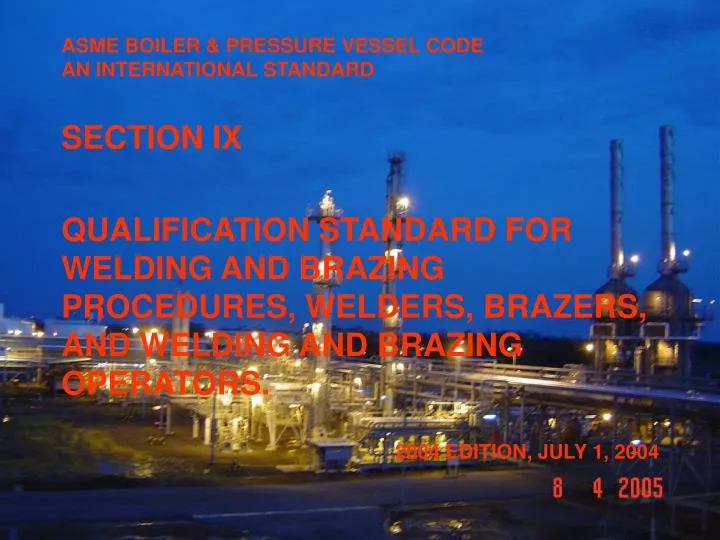 asme boiler pressure vessel code an international standard