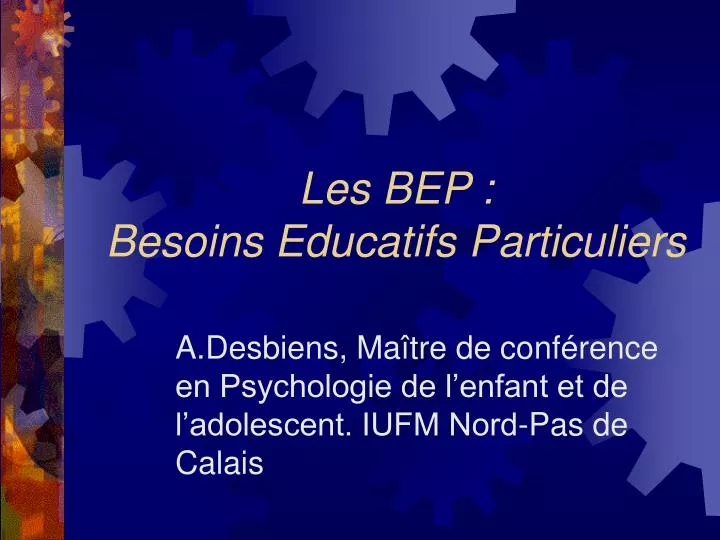 les bep besoins educatifs particuliers