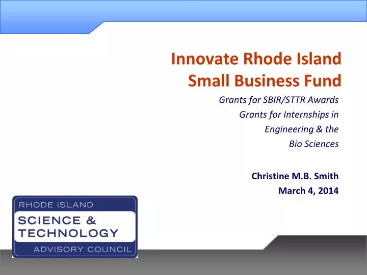 innovate rhode island small business fund