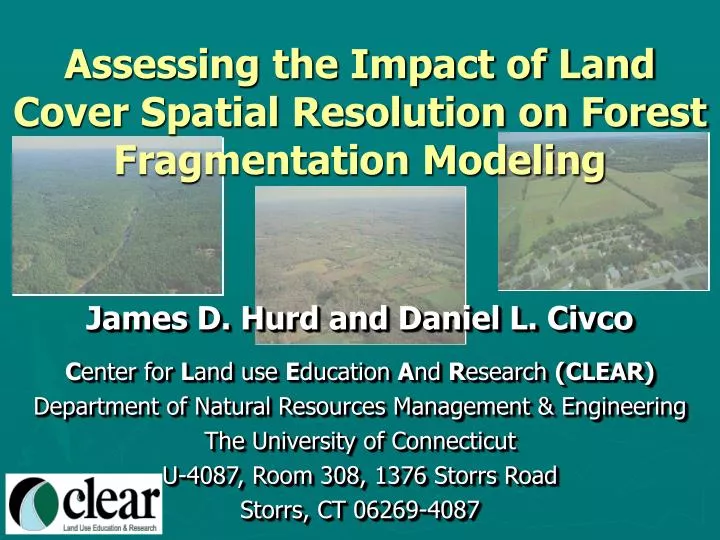 assessing the impact of land cover spatial resolution on forest fragmentation modeling